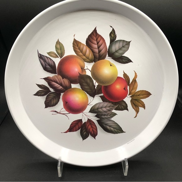 Worcester Ware Tin Tray 12” England Evesham Apples EXCELLENT - Picture 1 of 5